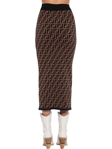 fendi knitted skirt|fendi skirts for women.